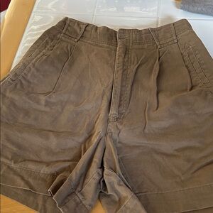 Rafaella Women’s Brown Flat Front Shorts